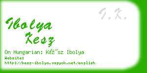 ibolya kesz business card